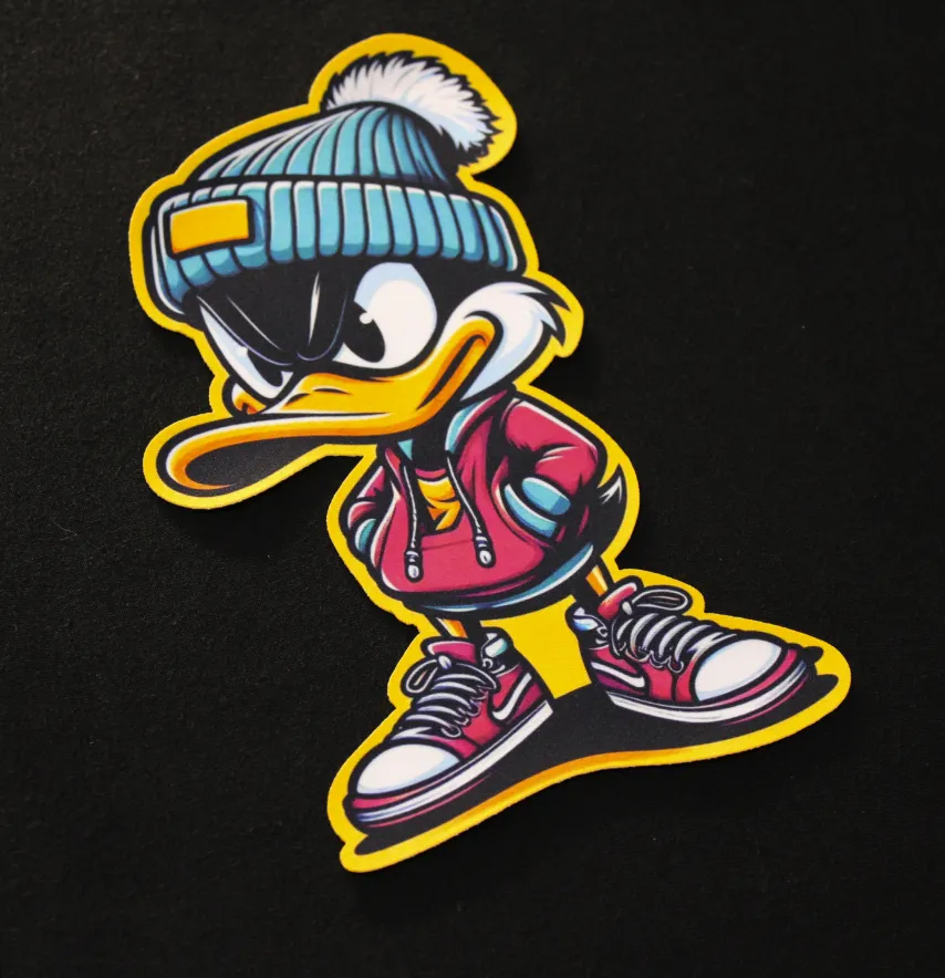 Нашивка тканева фігурна "Duffy duck" 22 см