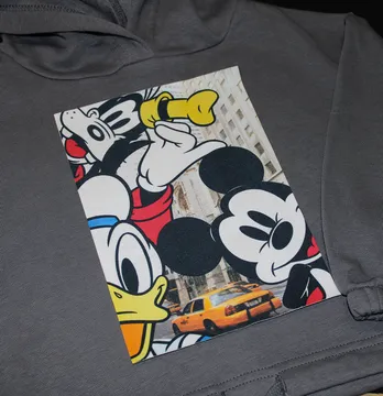 Нашивка тканева "MickeyGoofy" таксі 22*16 см