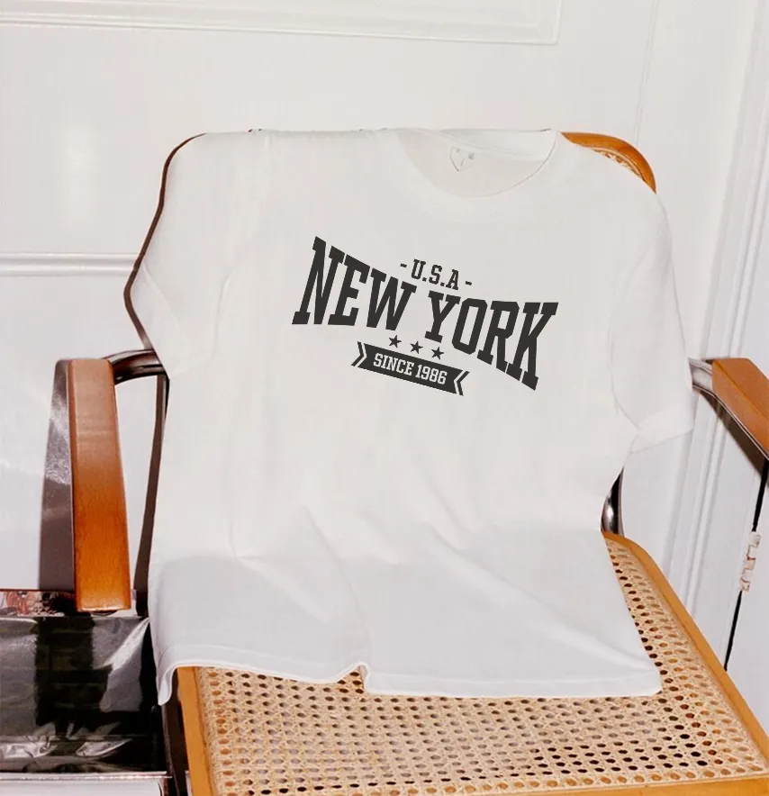 Термоналіпка "New York" 19*9 см чорного кольору-0