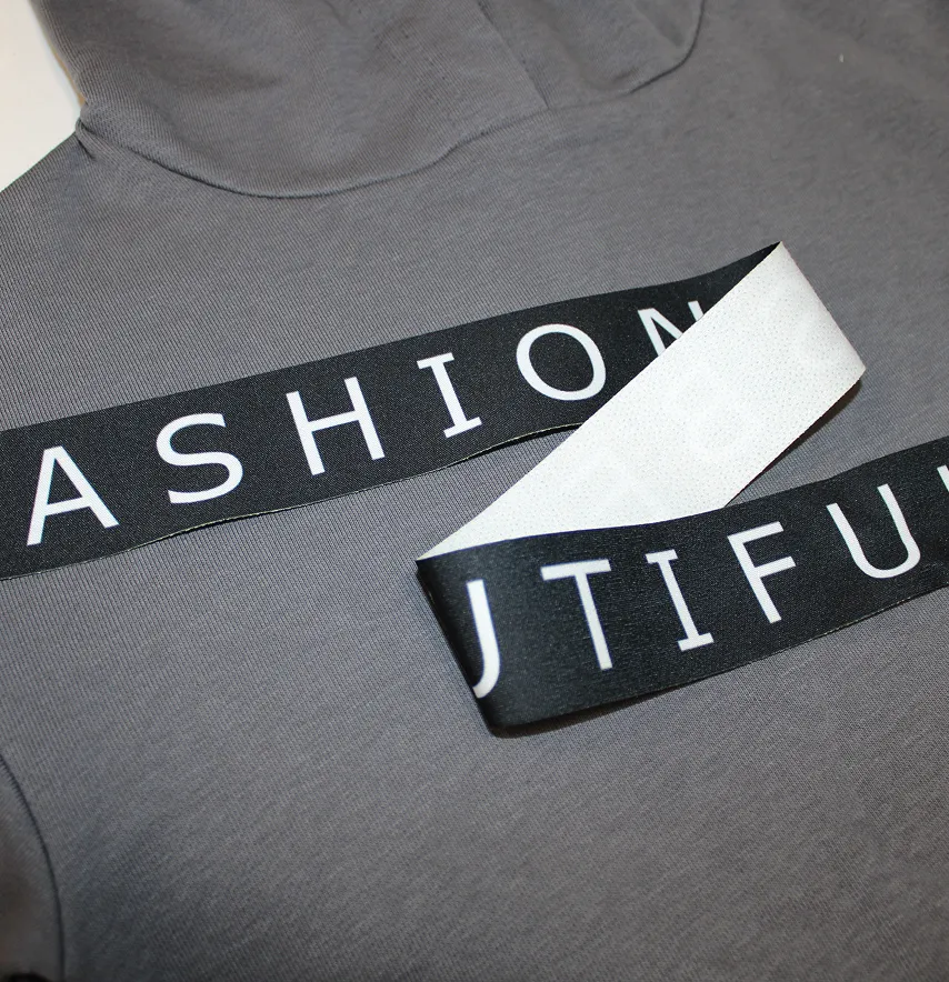 Лампас "Fashion" 4*90 см черно-белого цвета-2
