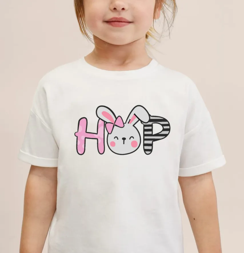 Термонаклейка "Зайка hop" 10*19 см-1