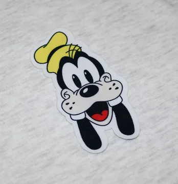 Нашивка тканева фігурна "Goofy" 8*10 см