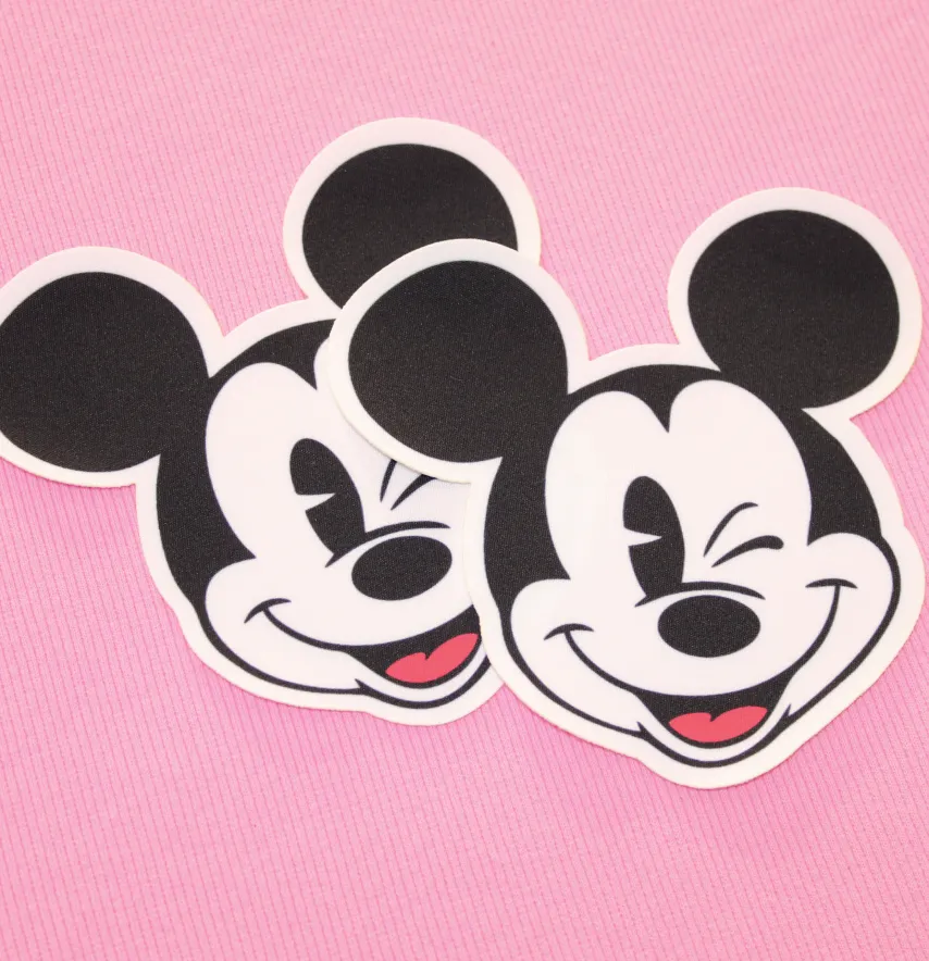 Нашивка тканева фігурна "Mickey" підморгує 13 см-1