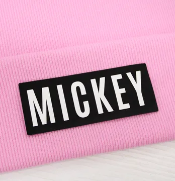 Нашивка "Mickey" 100*40мм черного цвета