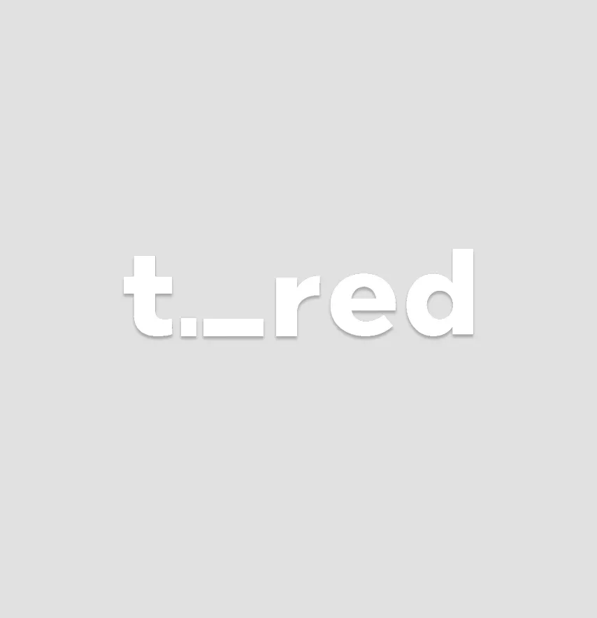 Термоналіпка "Tired" 8*2 см білого кольору-0