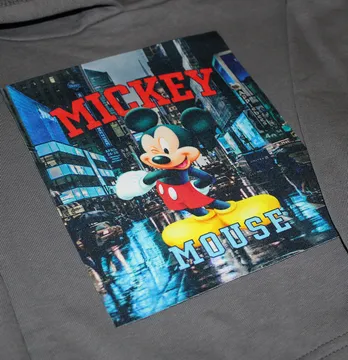 Нашивка тканева "Mickey Mouse" місто 16*18,5 см