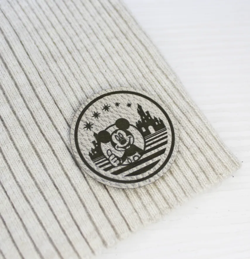 Нашивка "Disney" mickey d=40 мм серо графитового цвета-0