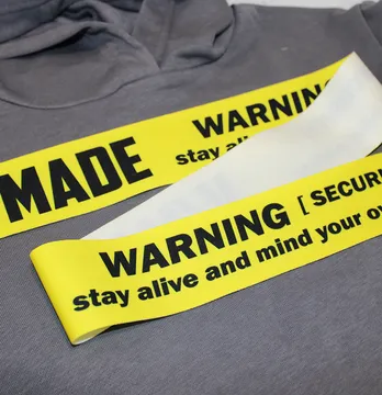 Лампас "VMADE" 6*90 см желтого цвета