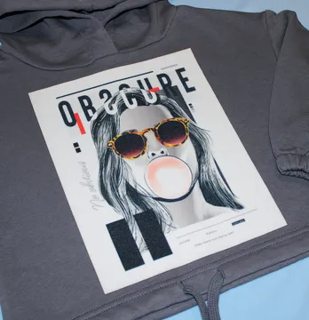 Нашивка тканева "Obscure" 16,5*19 см з кашеміру