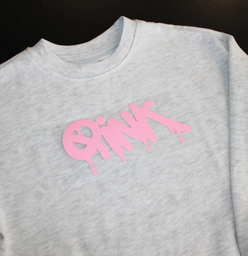 Термоаплікація об'ємна пуф "Pink" 16*7,5 см рожевого кольору-0