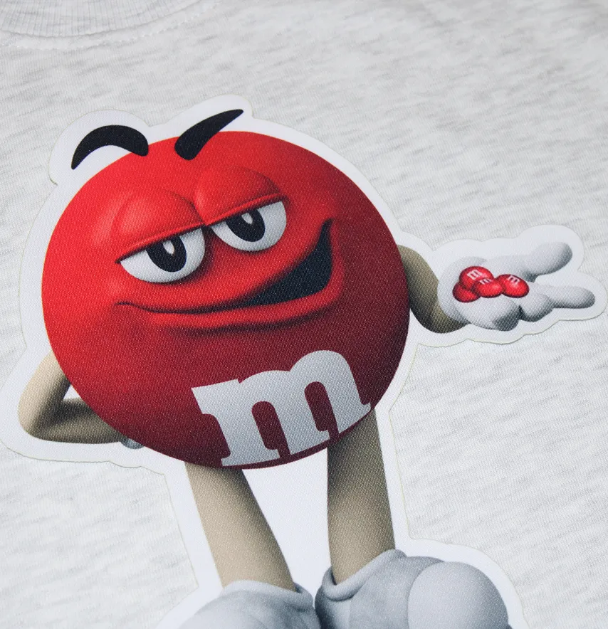 Нашивка тканева фігурна "M&Ms" 19,5*21см червоний-1