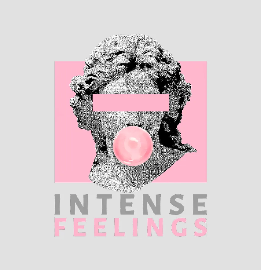 Термоналіпка "Intense feelings" 21,5*29 см рожевого кольору-0
