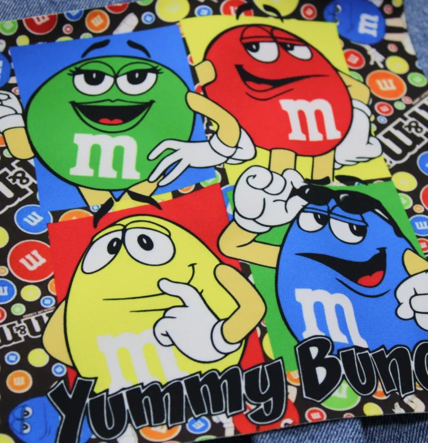 Нашивка тканева "M&Ms" yummy bunch 19,5*21см -1