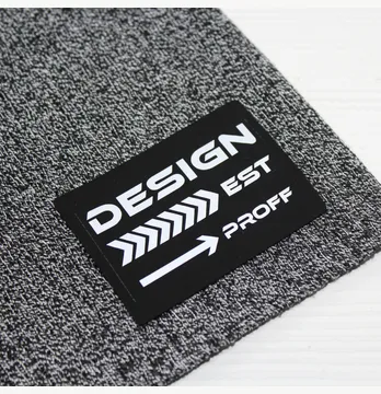 Нашивка світловідбивна "Design" 70*50 мм чорного кольору
