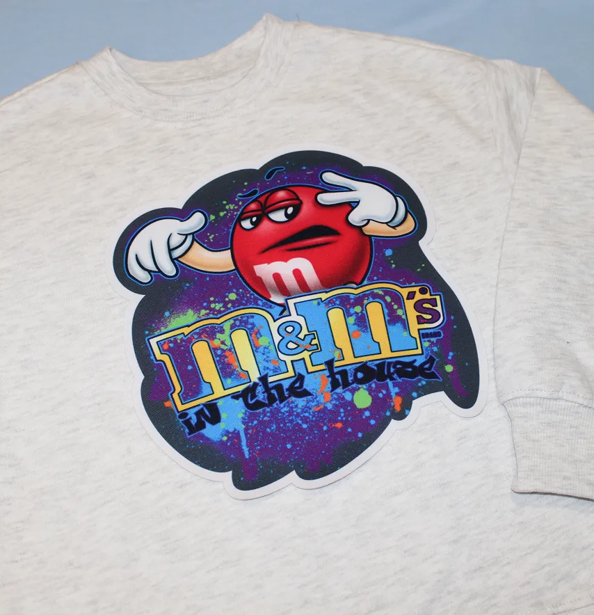 Нашивка тканева фігурна "M&Ms in the house" 19,5*21см -0