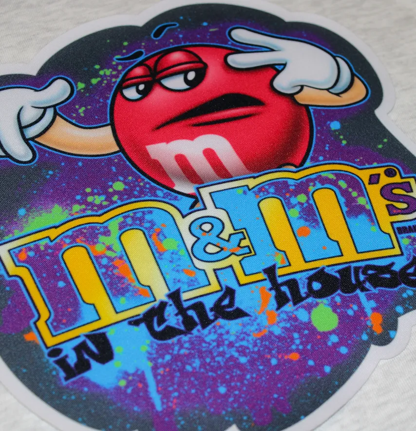 Нашивка тканева фігурна "M&Ms in the house" 19,5*21см -1