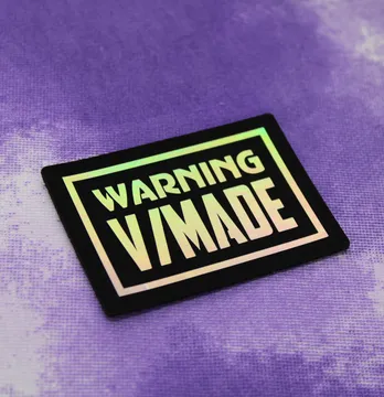 Нашивка "Vmade" 70*50мм черного цвета