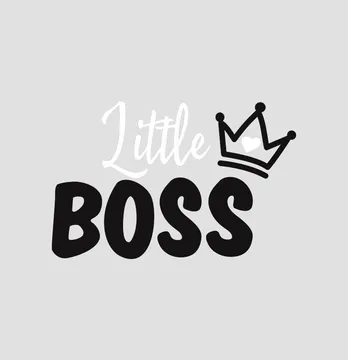 Термонаклейка "Little boss" 13*8 см