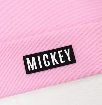 Нашивка "Mickey" 80*30мм черного цвета