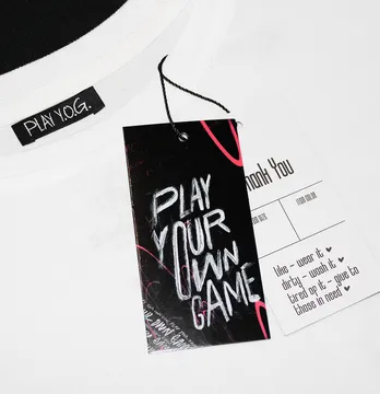 Бирка картонная "Play your" 50*100 мм