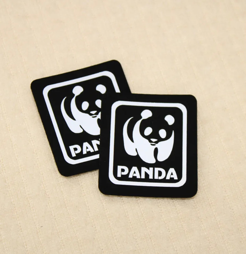 Нашивка светоотражающая "Panda" 45*50 мм черного цвета-1