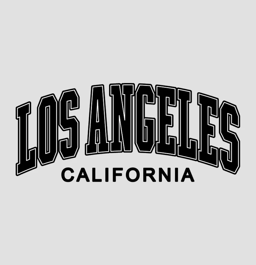 Термоналіпка "Los Angeles" 25*11 см чорного кольору-0