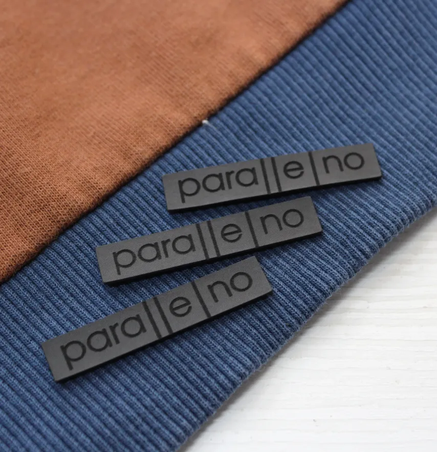 Нашивка "Parallelno" 50*10 мм чорного кольору-1