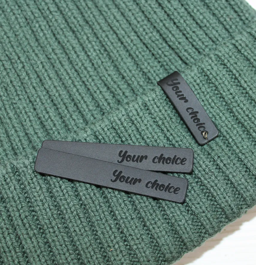 Нашивка "Your choice" 10*60 мм чорного кольору-1