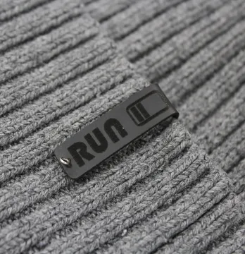 Нашивка "Run" 10*60 мм черного цвета