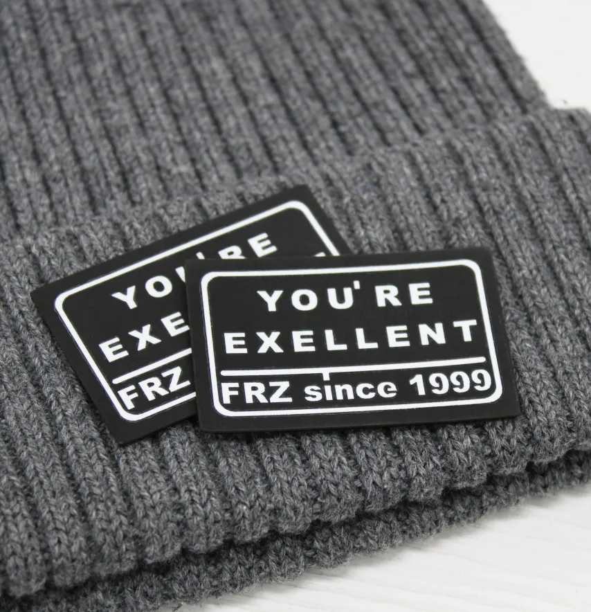 Нашивка "You're excellent" 55*35 мм чорного кольору-1
