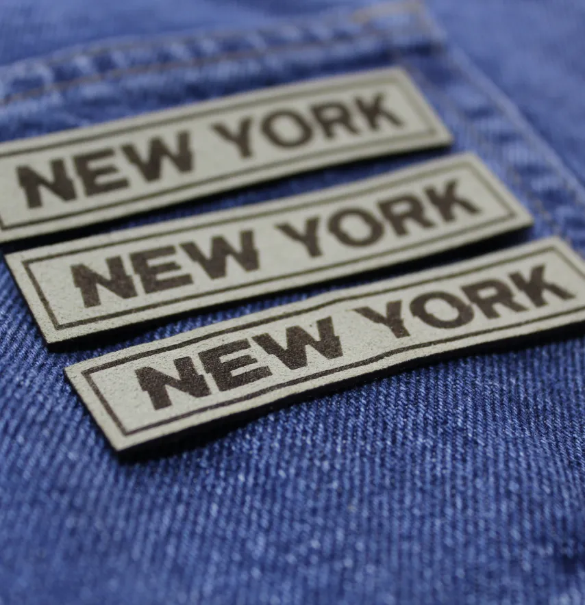 Нашивка "New york" 75*18 мм оливкового кольору-2