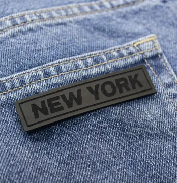 Нашивка "New york" 75*18 мм чорного кольору