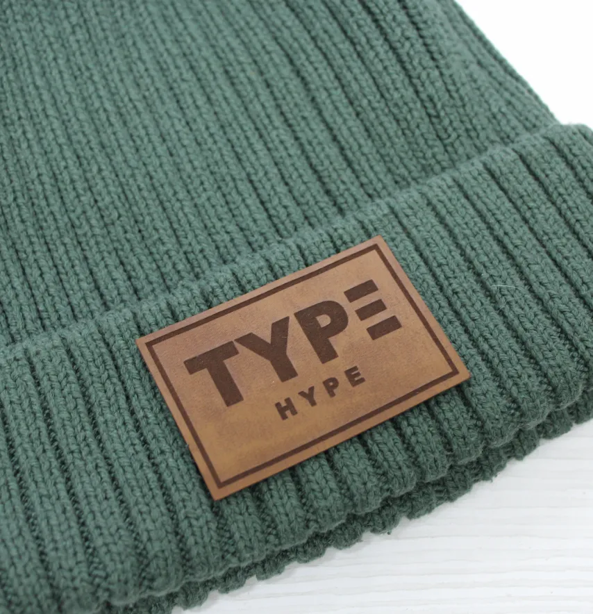 Нашивка "TYPE" 60*40мм коричневого цвета-0