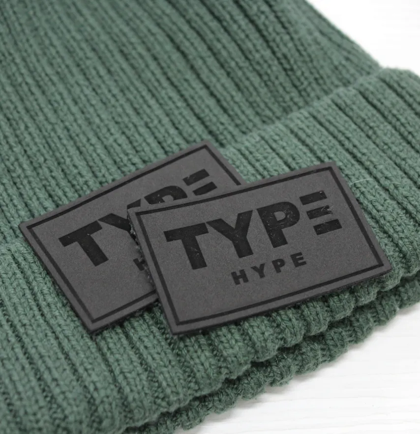 Нашивка "TYPE" 60*40 мм черного цвета-1