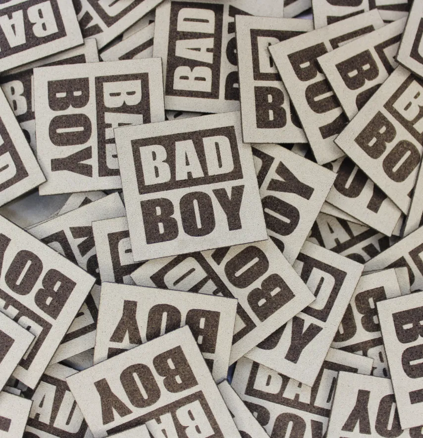 Нашивка "Bad boy" 35*35 мм оливкового цвета-2