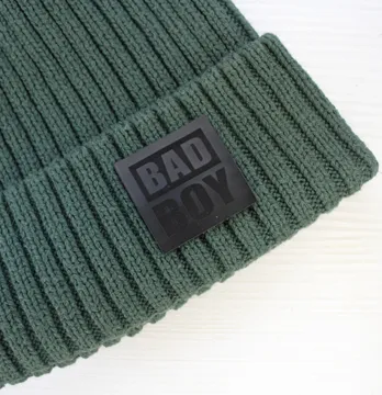 Нашивка "Bad boy" 35*35 мм чорного кольору