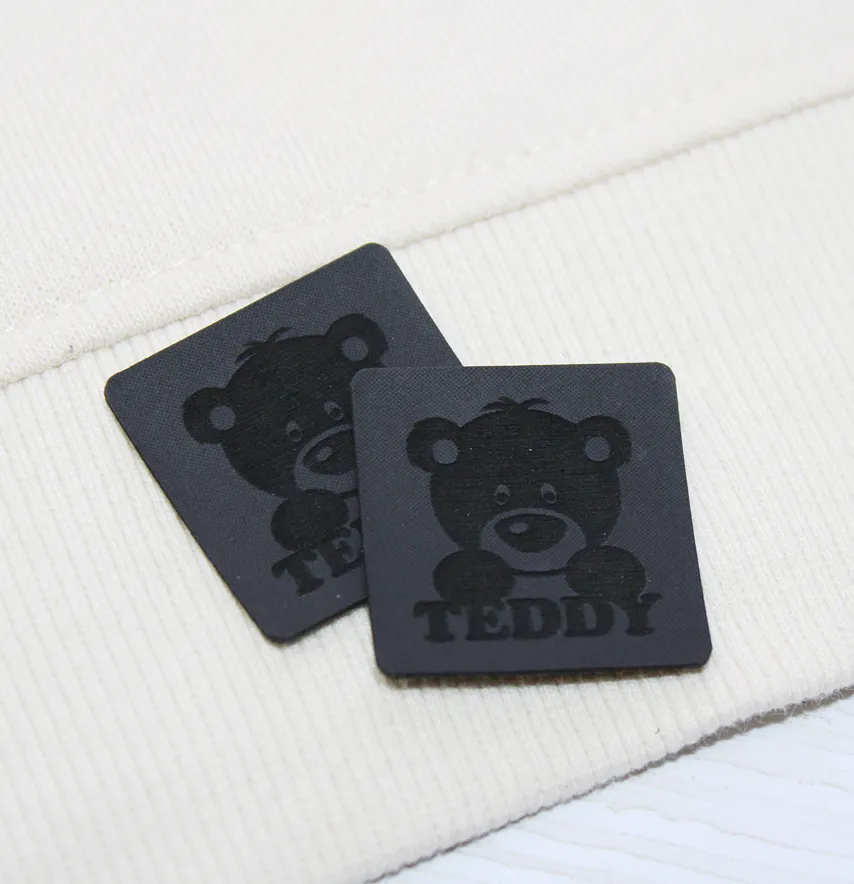 Нашивка "Teddy" 30*30 мм чорного кольору-2