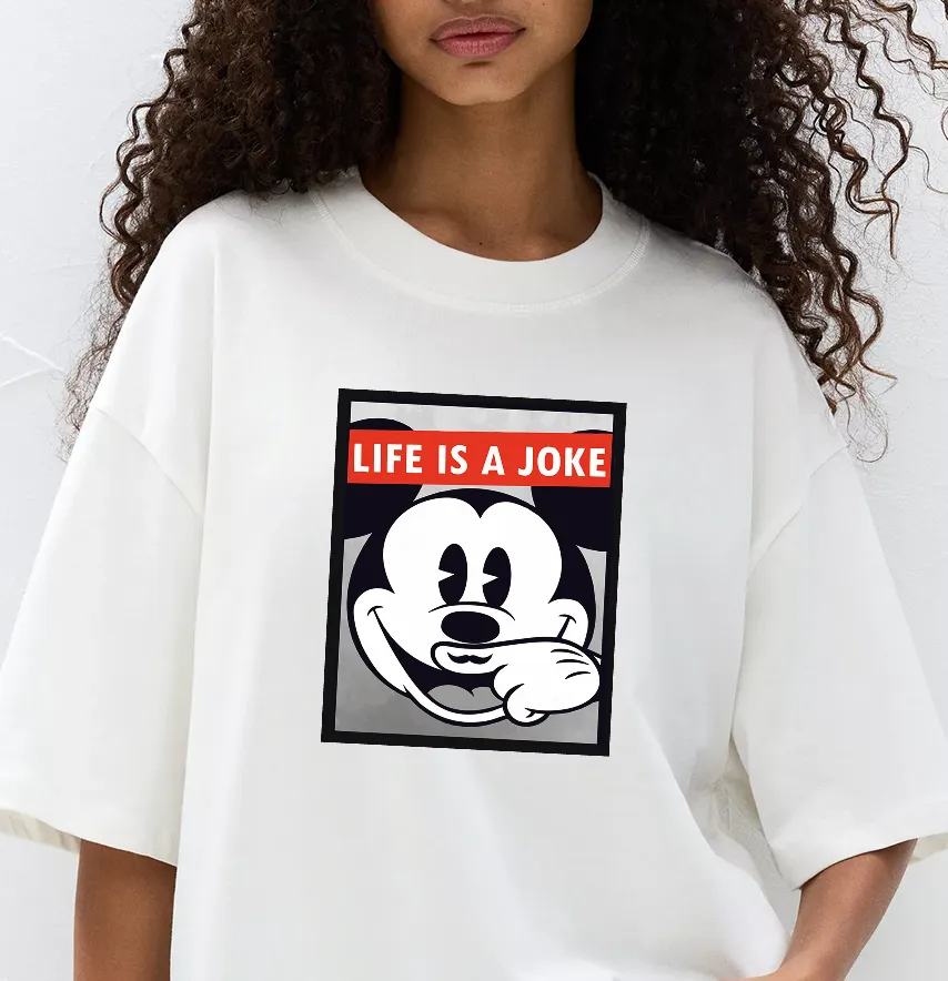 Термоналіпка "Mickey Life is a joke" 20,5*17,2 см-1