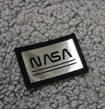 Нашивка "NASA" 60*40 мм чорного кольору зі сріблом