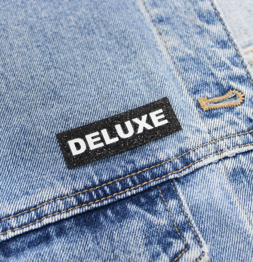 Нашивка з глітеру "Deluxe" 60*20 мм чорного кольору-1