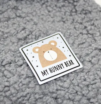 Нашивка светоотражающая "My hunny bear" 45*45 мм