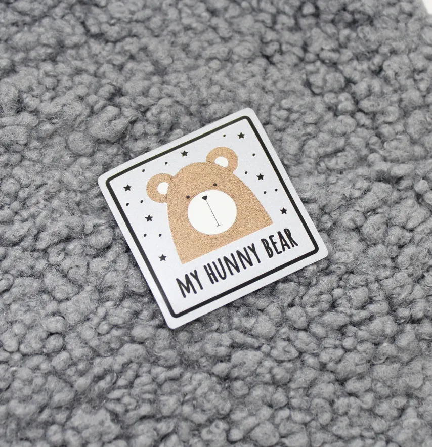 Нашивка світловідбивна "My hunny bear" 45*45 мм-1