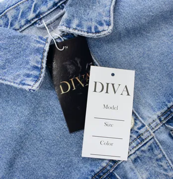 Бирка картонная "Diva" 50*100 мм