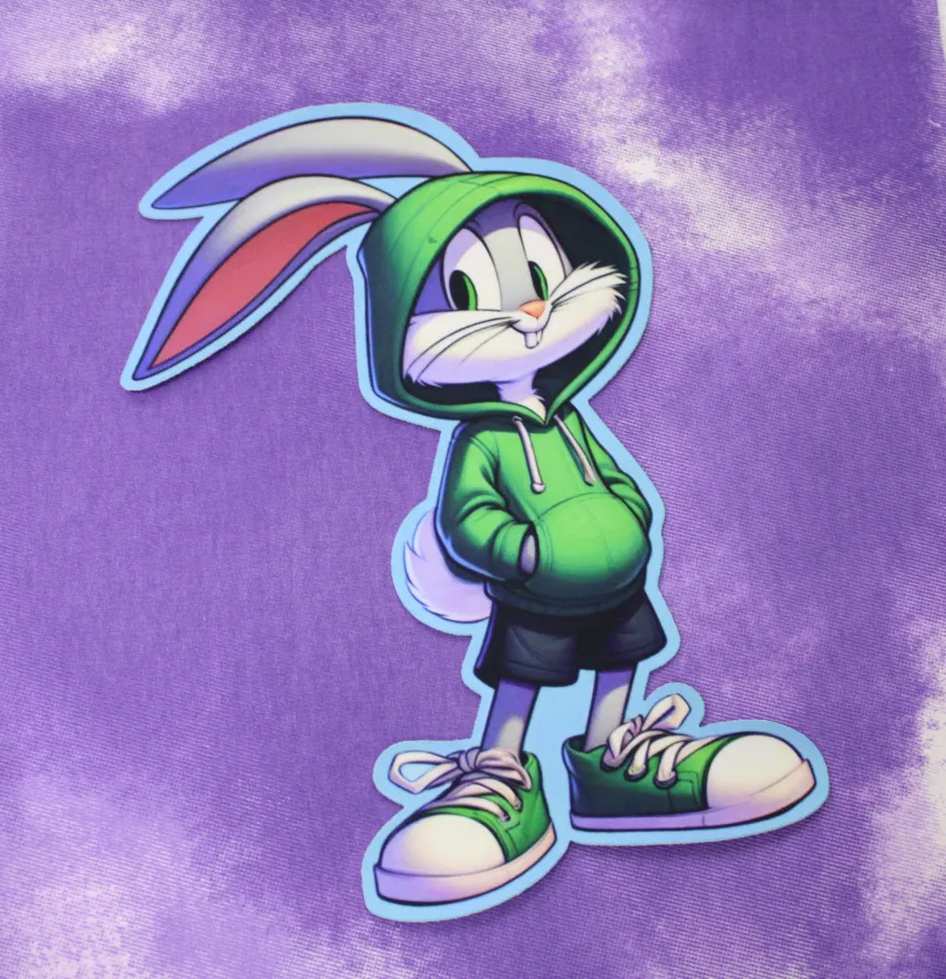 Нашивка тканева фігурна "Bugs bunny" 22 см-0