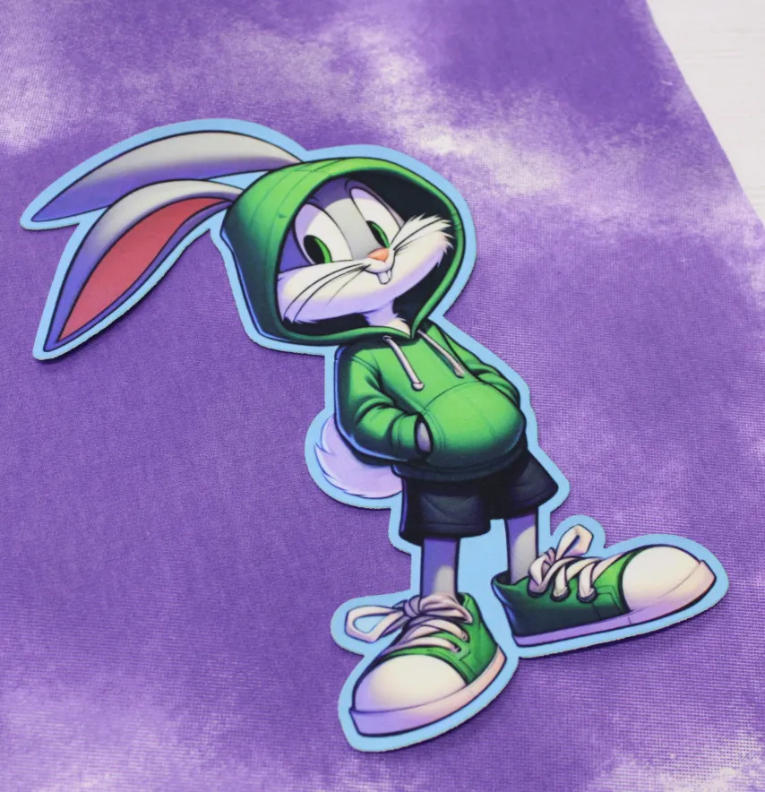 Нашивка тканева фігурна "Bugs bunny" 22 см-1