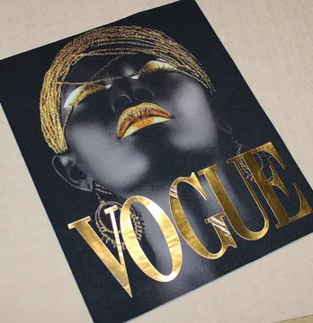 Нашивка тканева з декором "Vogue" 18,5*23,5 см