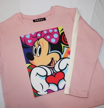 Нашивка тканева "Minnie" серце 17*23 см 