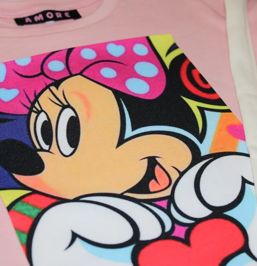 Нашивка тканева "Minnie" серце 17*23 см -1