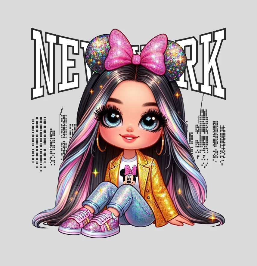 Термоналіпка "Дівчинка New York" 19*20,5 см-0