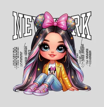Термоналіпка "Дівчинка New York" 19*20,5 см